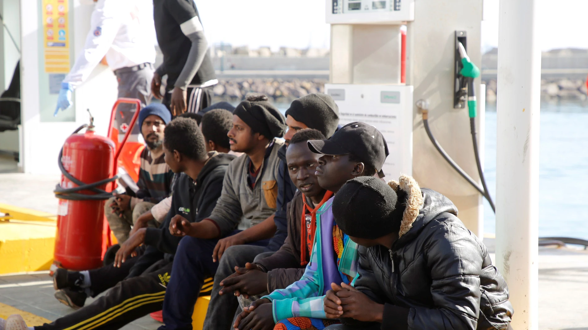 Migrantes rescatados en las costas españolas