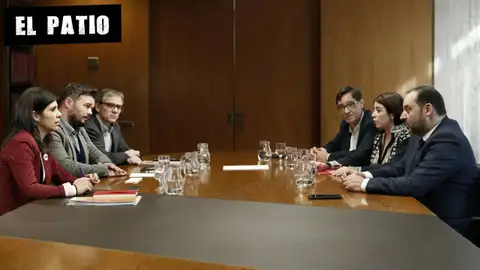 Negociación entre PSOE y ERC El patio