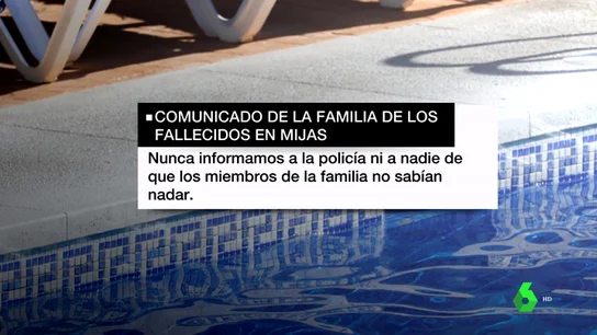 La familia de los tres fallecidos en una piscina de Mijas asegura que todos sabían nadar La familia de los tres fallecidos en una piscina de Mijas asegura que todos sabían nadar