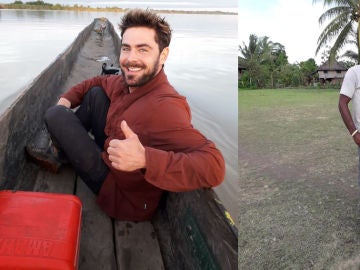 Imágenes de Zac Efron durante el rodaje de 'Killing' junto a su guía Cyril Tara. Imágenes de Zac Efron durante el rodaje de 'Killing' junto a su guía Cyril Tara.