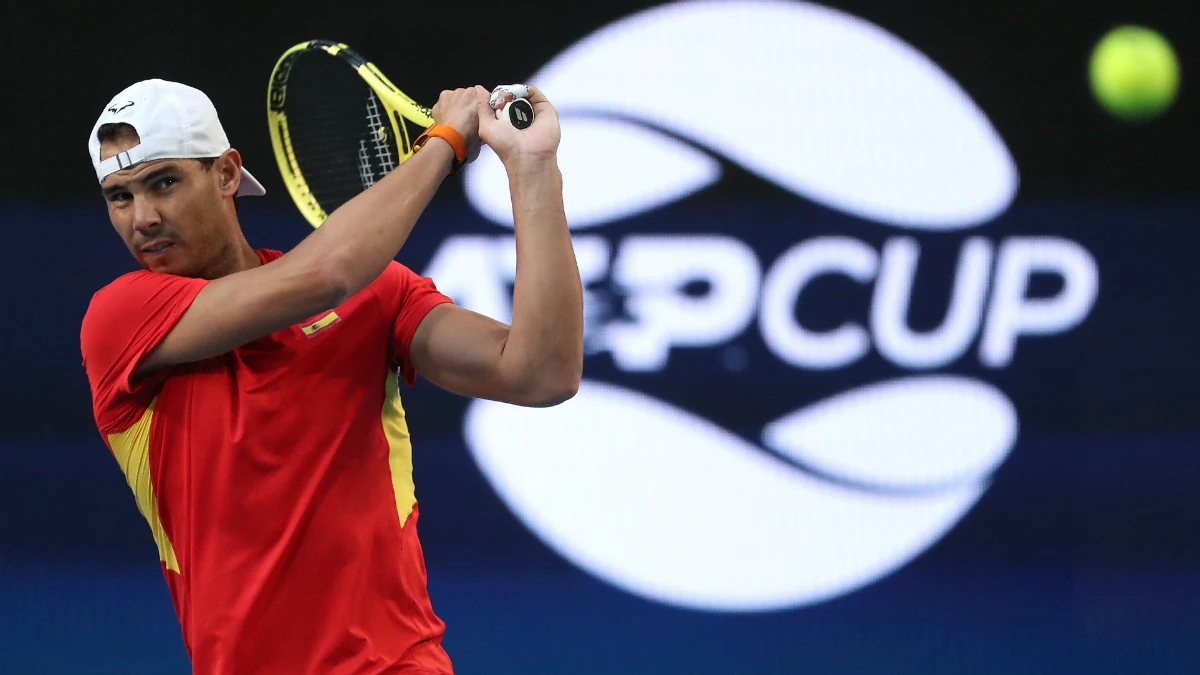 Rafa Nadal, baja en el primer partido de la ATP Cup