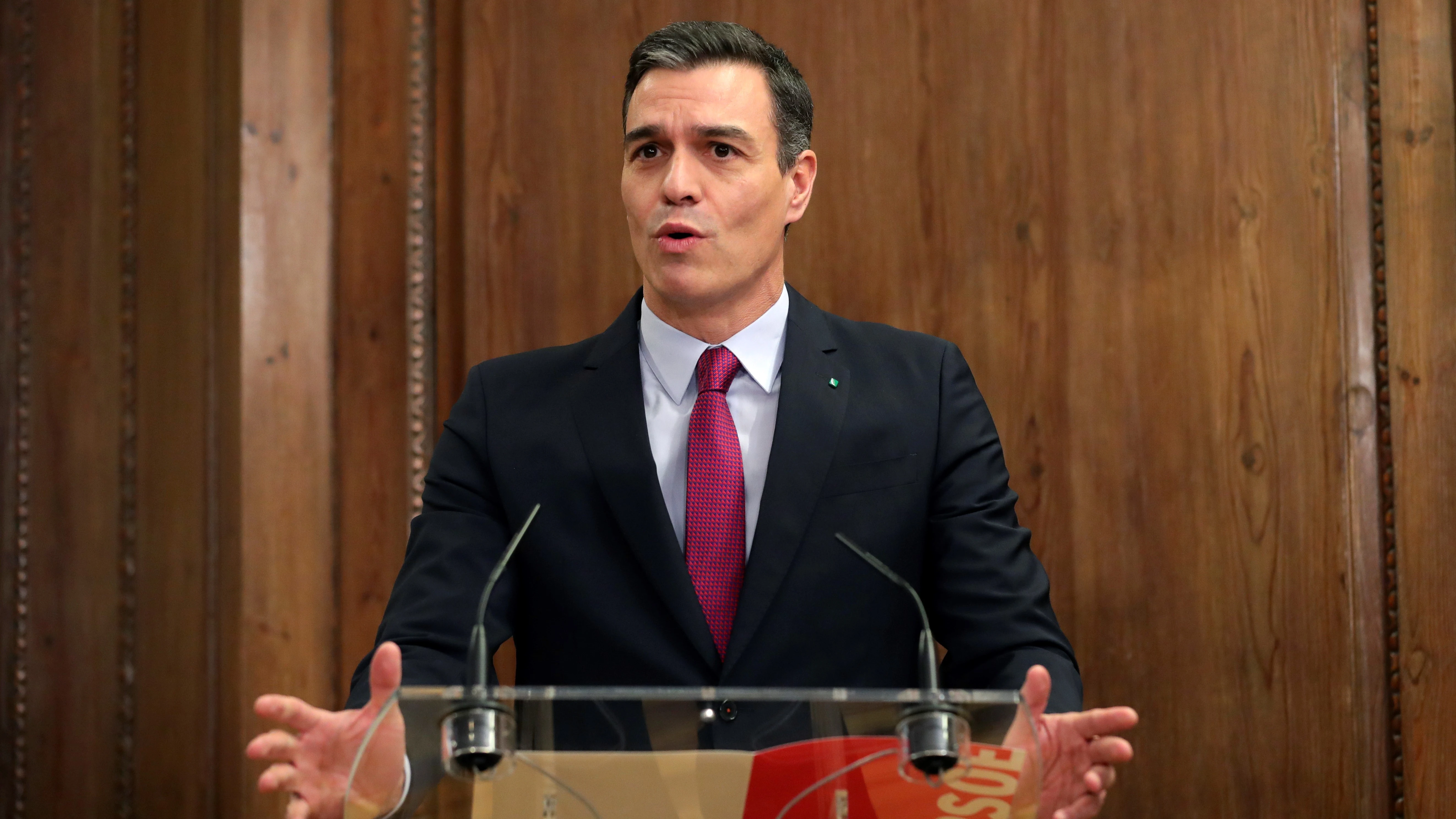 El líder del PSOE, Pedro Sánchez