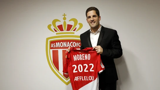 Robert Moreno, con el AS Mónaco Robert Moreno, con el AS Mónaco