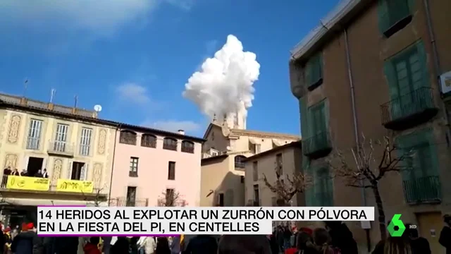 Al menos 14 heridos tras una explosión pirotécnica en la Fiesta del Pi en Centelles