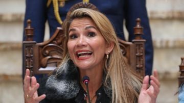 Jeanine Áñez, presidenta interina de Bolivia