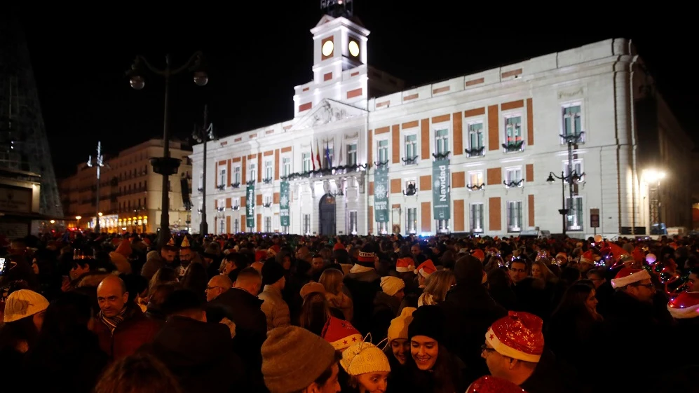 Celebración de las 'preuvas' en la Puerta del Sol