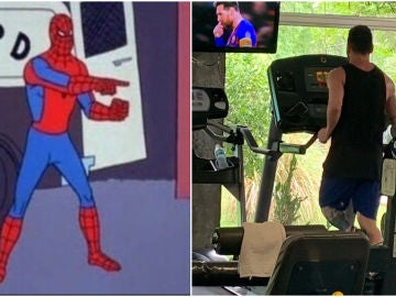 Meme de Spiderman y Lionel Messi Meme de Spiderman y Lionel Messi