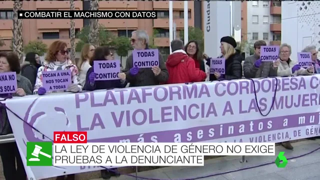 Imagen de una manifestación contra la violencia machista