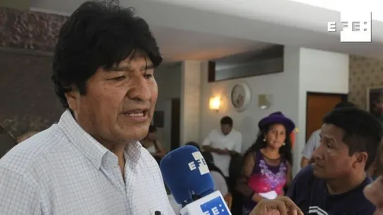 Evo Morales, en declaraciones a Efe Evo Morales, en declaraciones a Efe