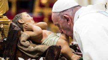 El papa Francisco en la primera misa del año
