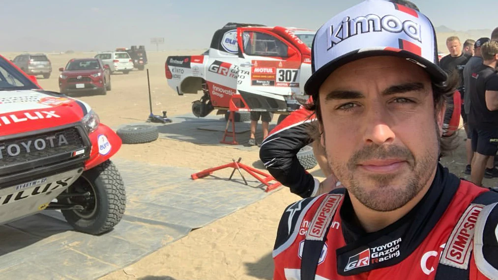 Fernando Alonso, en el Dakar