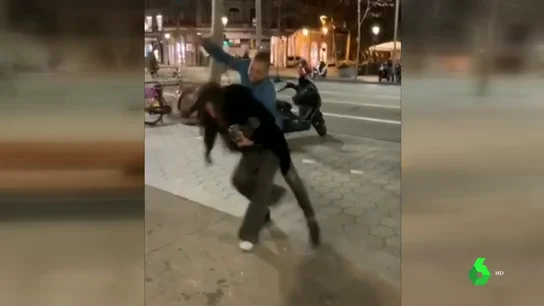 Salvaje agresión machista en Barcelona Salvaje agresión machista en Barcelona