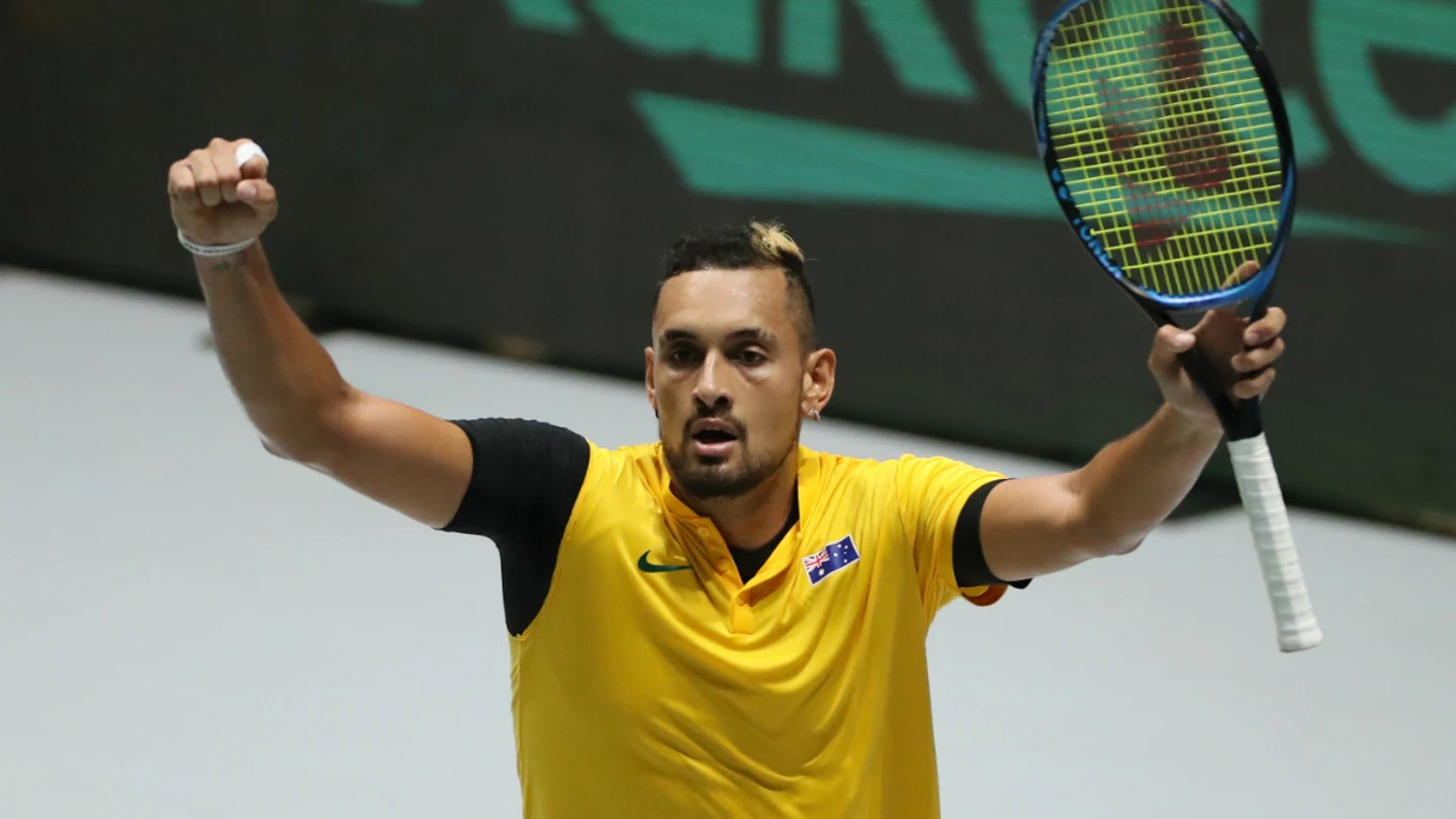 Nick Kyrgios celebra un punto Nick Kyrgios celebra un punto