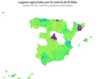 ¿Dónde ha caído más veces el primer premio de la Lotería del Niño? ¿Dónde ha caído más veces el primer premio de la Lotería del Niño?