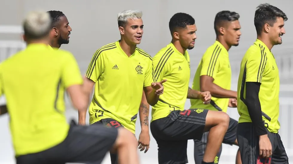 Reinier, entrenando con el Flamengo