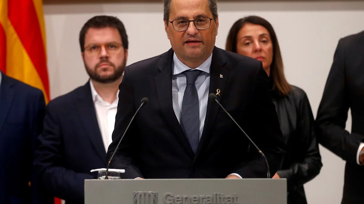 Quim Torra ante los medios