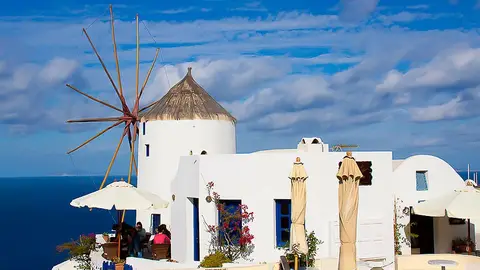 En Junio, a Santorini, en Grecia En Junio, a Santorini, en Grecia
