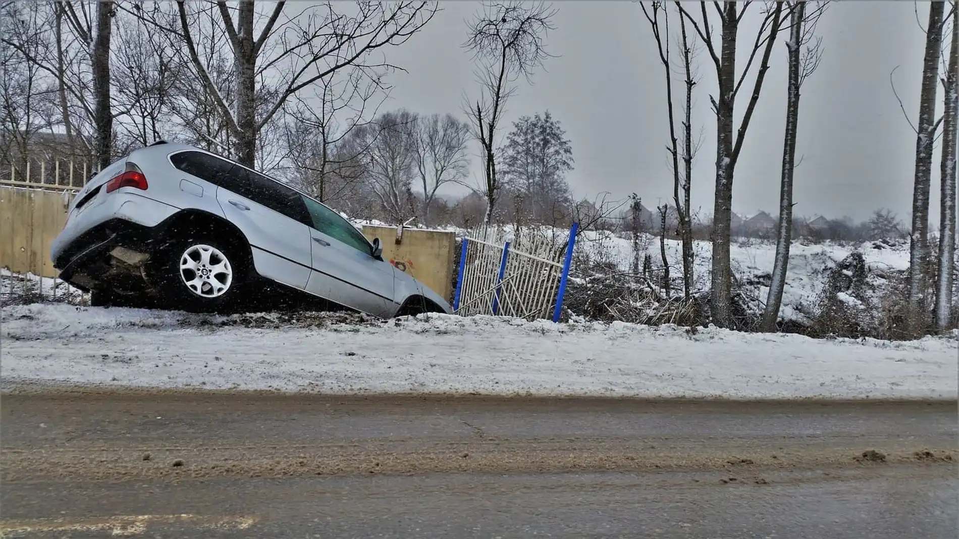 Un coche accidentado