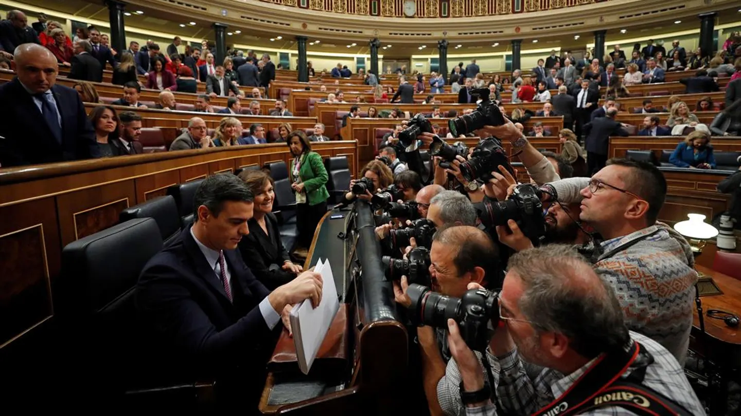 Pedro Sánchez en el Congreso Pedro Sánchez en el Congreso