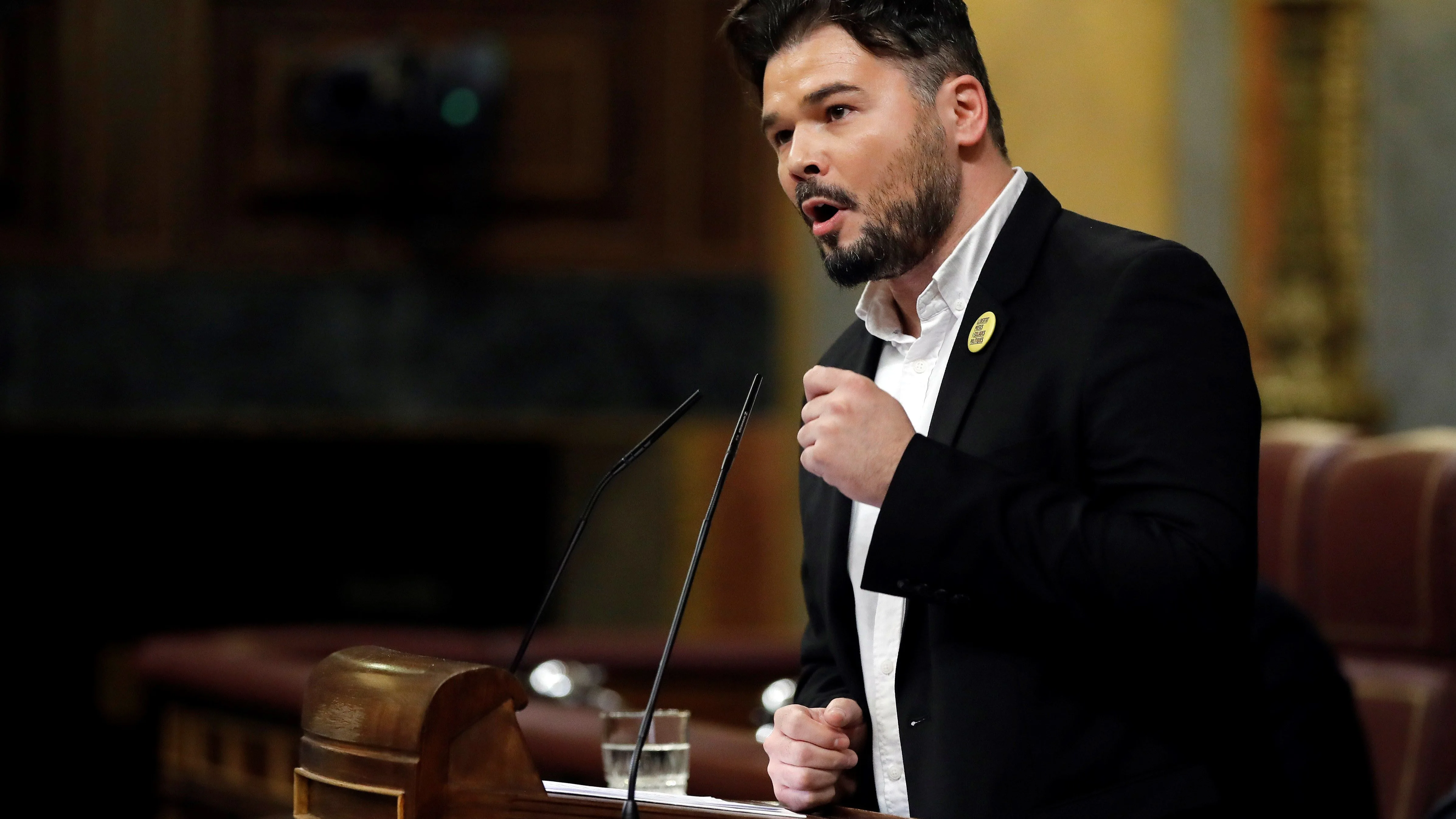 Gabriel Rufián (ERC) en el Congreso de los Diputados