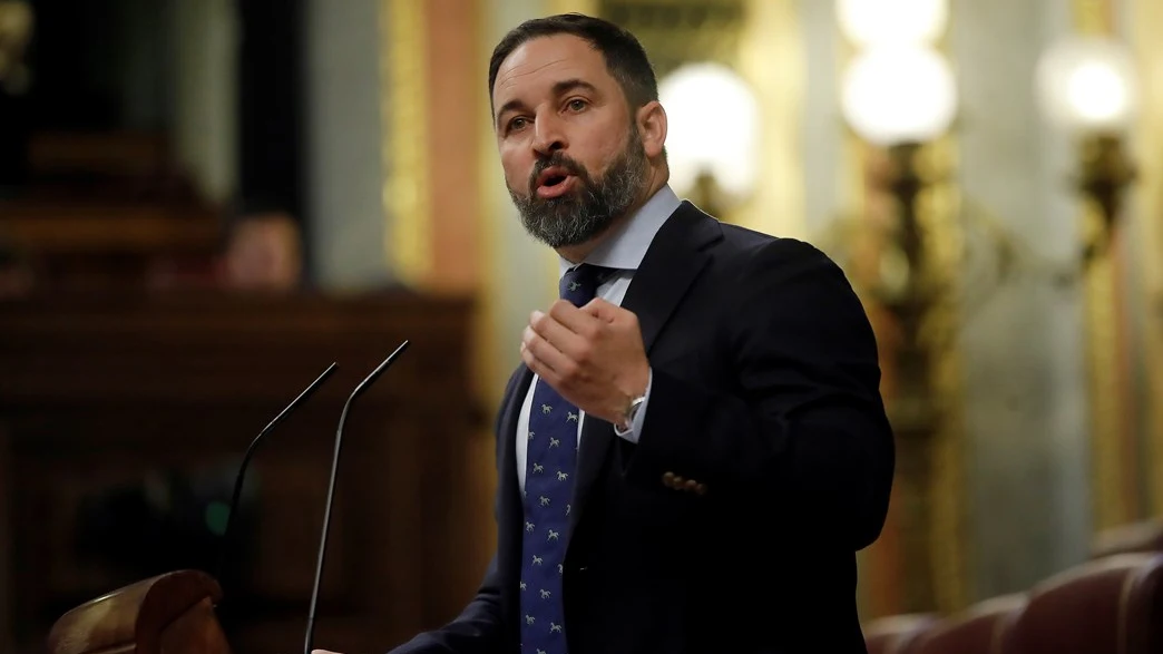 Santiago Abascal, presidente de Vox, en el Congreso de los Diputados