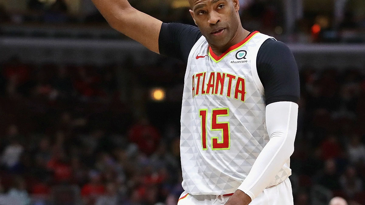 Vince Carter, en un partido con los Hawks