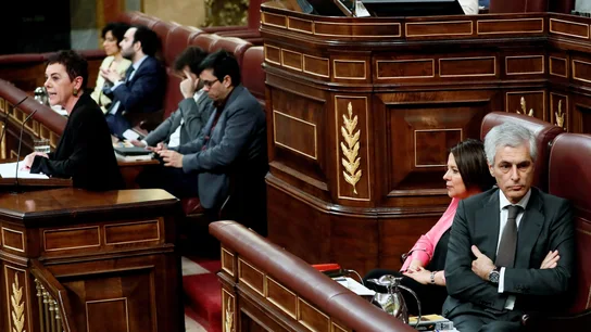 Adolfo Suárez Illana, de espaldas durante la intervención de Aizpurua (EH Bildu) Adolfo Suárez Illana, de espaldas durante la intervención de Aizpurua (EH Bildu)