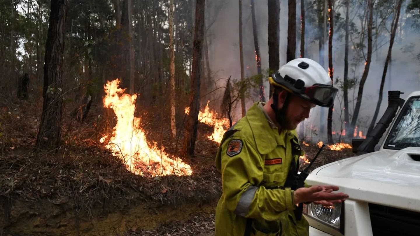 Imagen de archivo de los incendios en Australia Imagen de archivo de los incendios en Australia