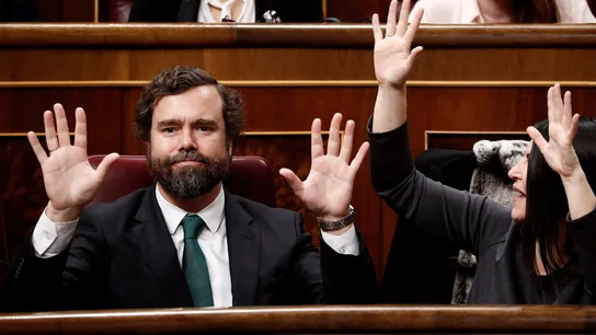 Espinosa de los Monteros durante el discurso de EH Bildu Espinosa de los Monteros durante el discurso de EH Bildu