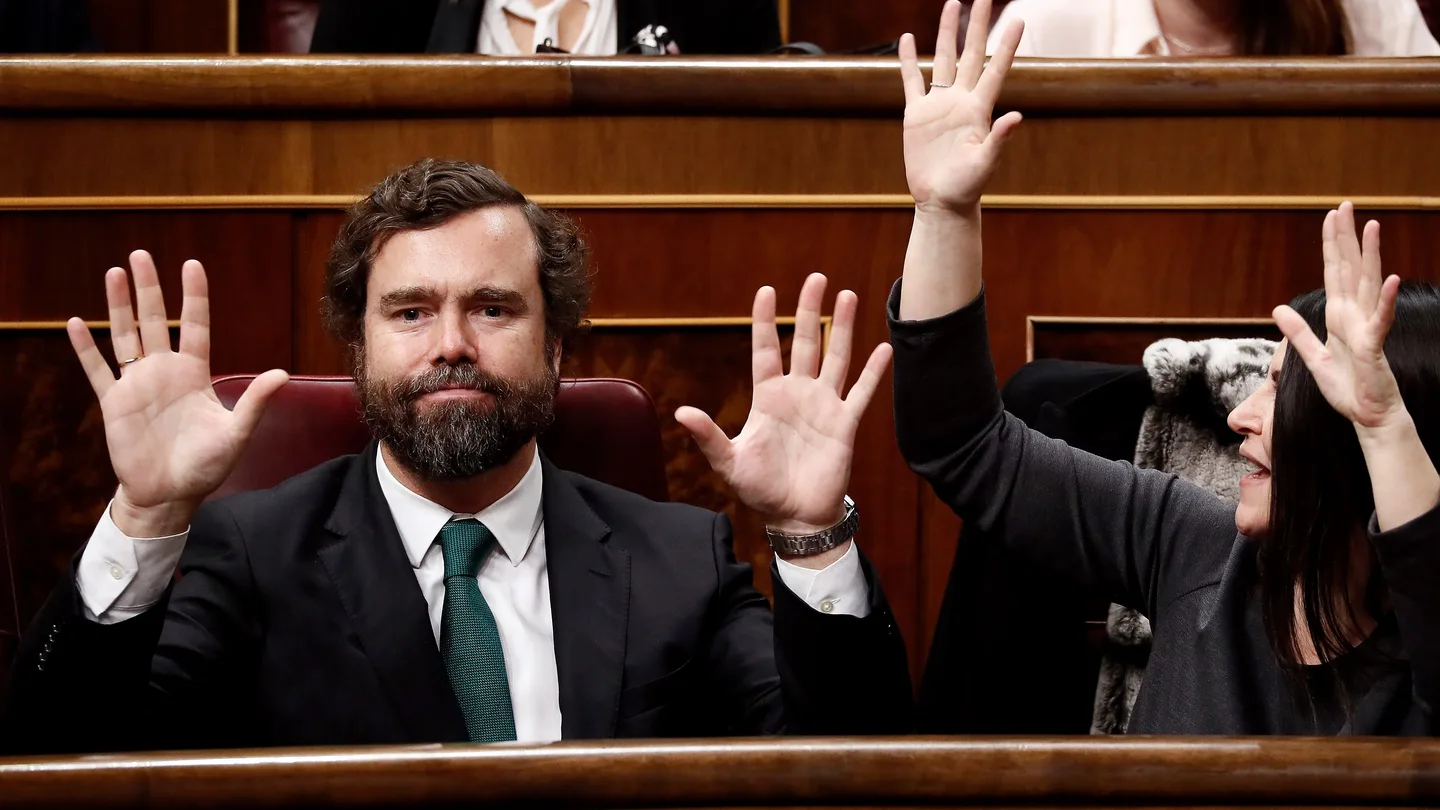 Espinosa de los Monteros durante el discurso de EH Bildu Espinosa de los Monteros durante el discurso de EH Bildu