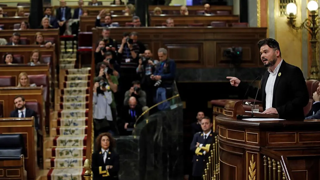 Gabriel Rufián en el Congreso