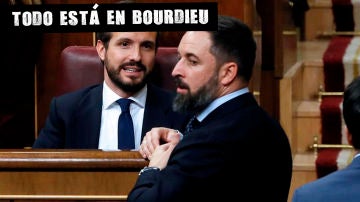 Pablo Casado, con Santiago Abascal