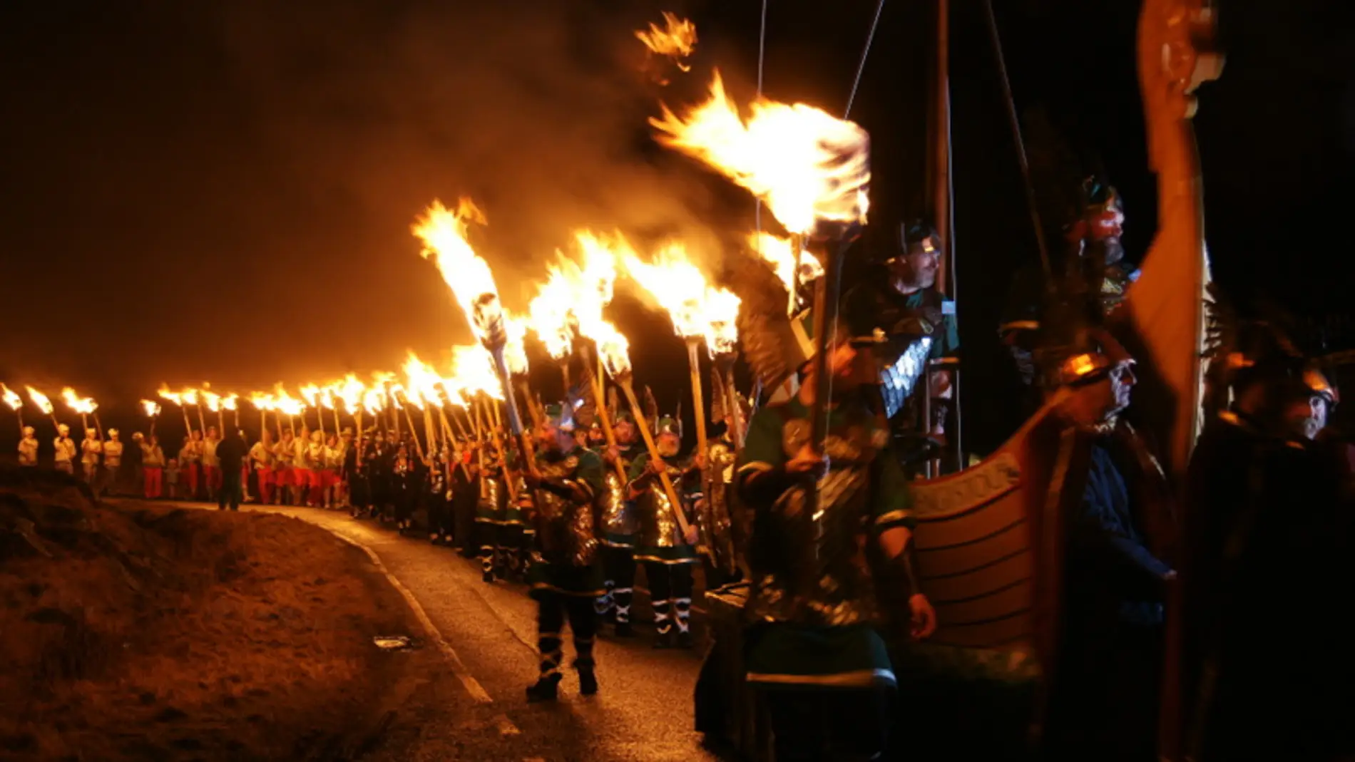 Fiesta vikinga en Escocia