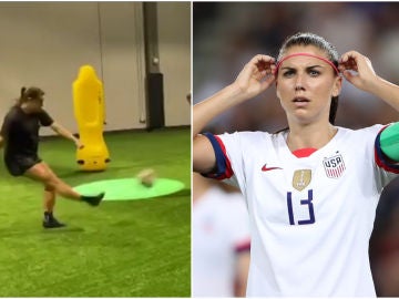 Alex Morgan, entrenándose embarazada Alex Morgan, entrenándose embarazada