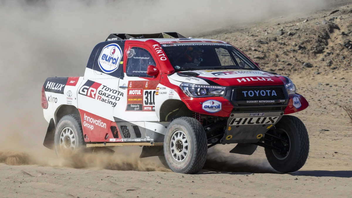 Fernando Alonso, en el Dakar