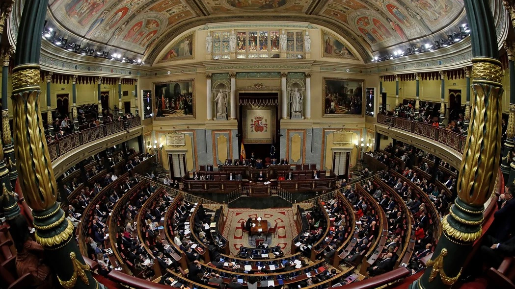 Imagen del interior del hemiciclo del Congreso