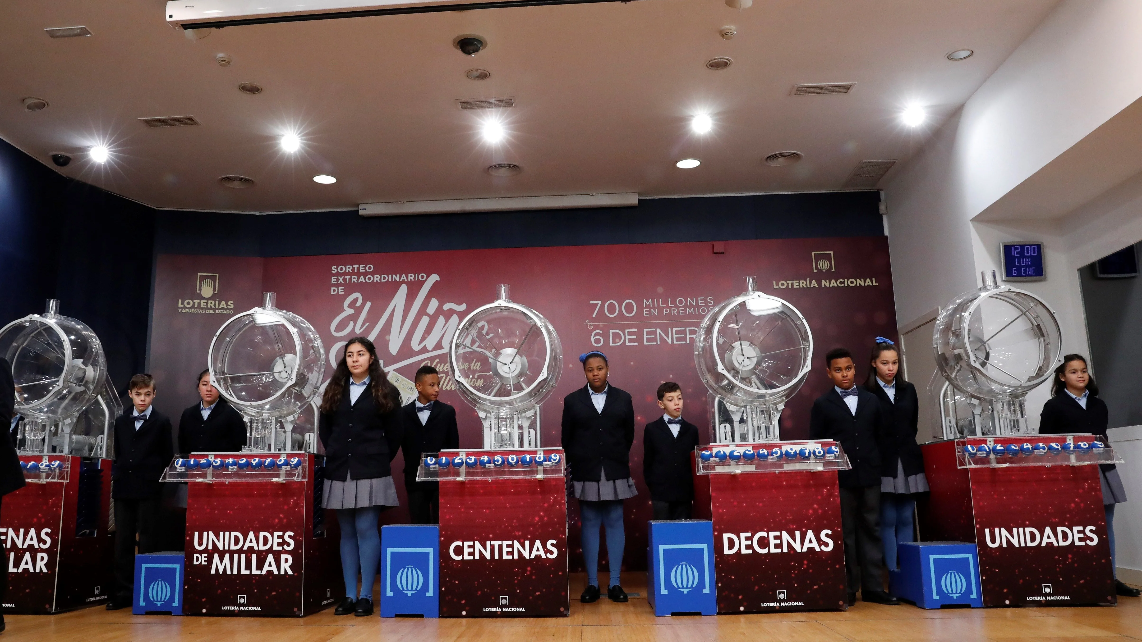 Vista del tradicional Sorteo Extraordinario del Niño. Vista del tradicional Sorteo Extraordinario del Niño