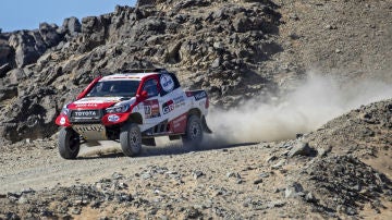 Fernando Alonso, en el Dakar