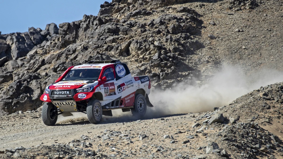 Fernando Alonso, en el Dakar