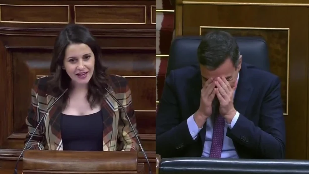 Inés Arrimadas y Pedro Sánchez