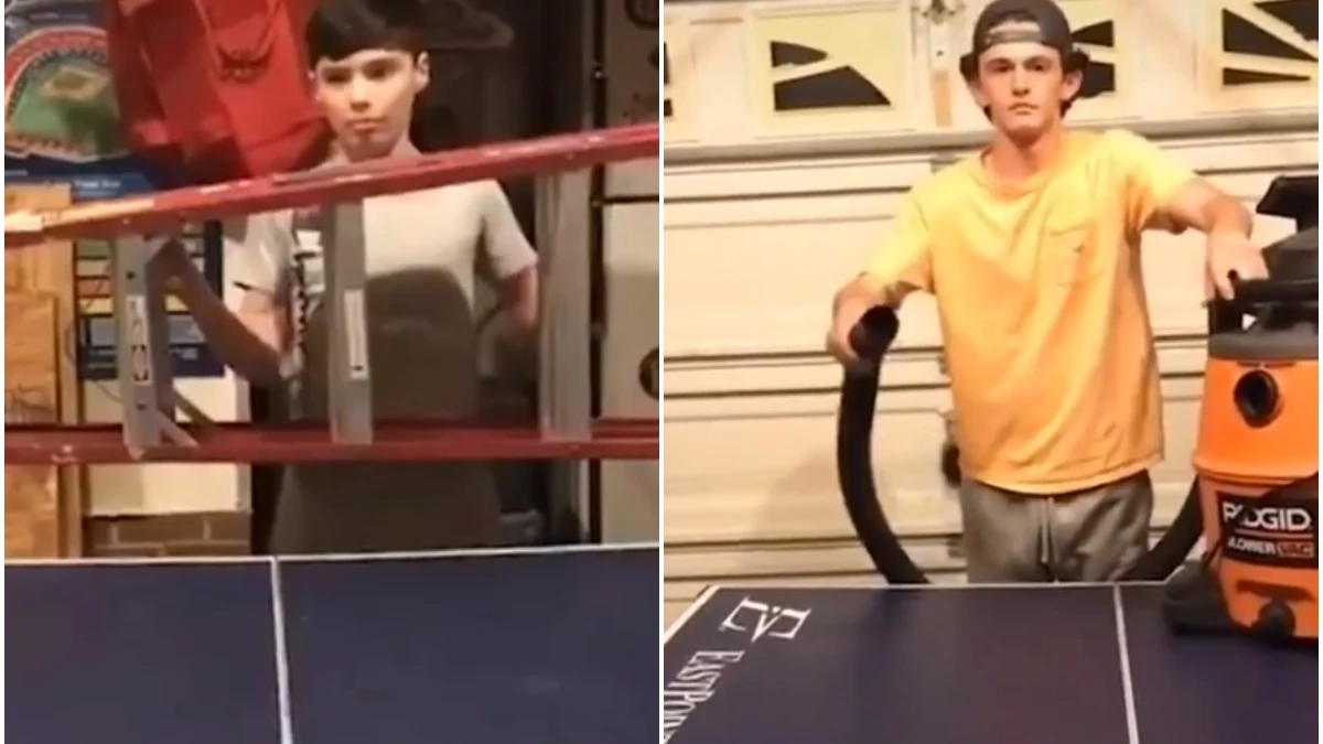 La viral partida de Ping Pong