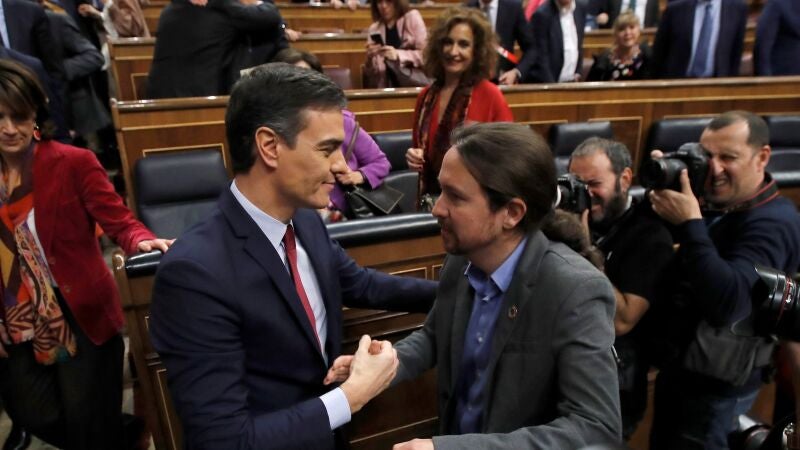 Pedro Sánchez y Pablo Iglesias, en una imagen de archivo.
