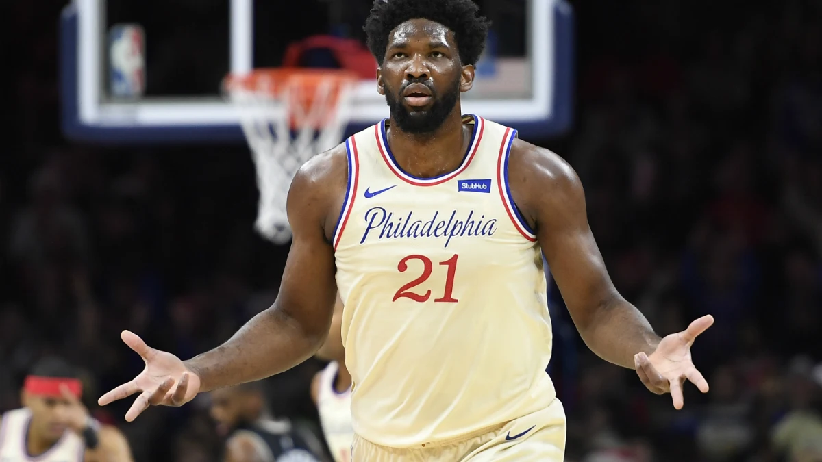 Joel Embiid, en un partido Joel Embiid, en un partido