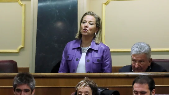 Ana Oramas votando en la investidura de Pedro Sánchez Ana Oramas votando en la investidura de Pedro Sánchez