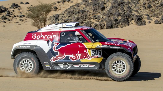 Carlos Sainz, con el Mini Carlos Sainz, con el Mini