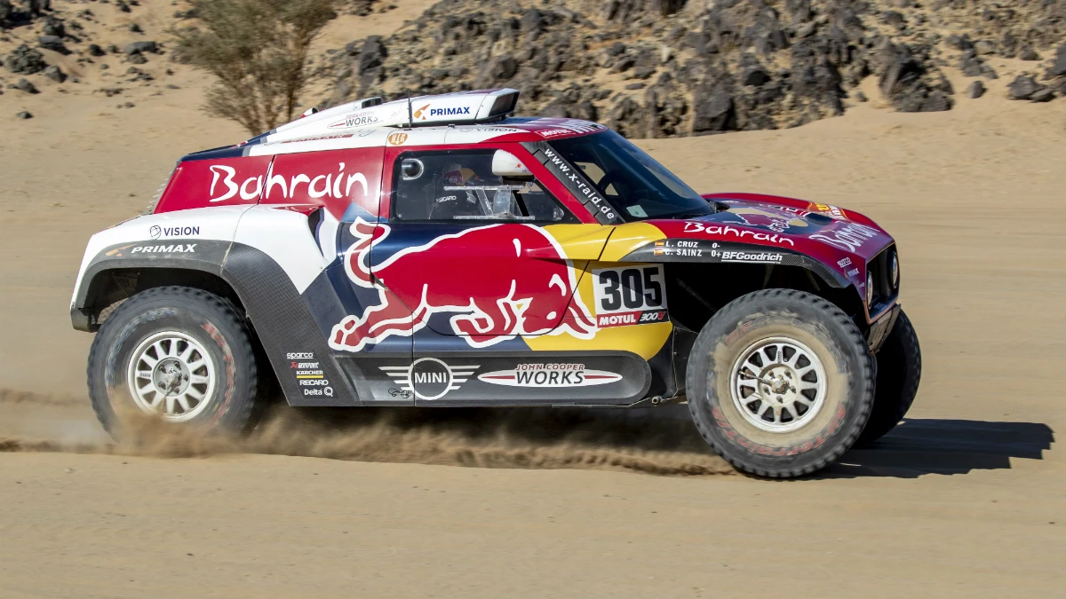 Carlos Sainz, con el Mini