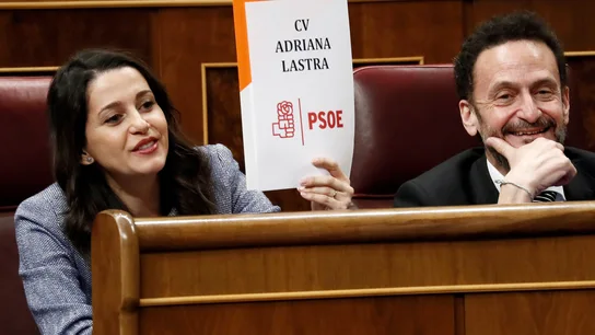Arrimadas en la segunda jornada de la sesión de investidura de Pedro Sánchez Arrimadas en la segunda jornada de la sesión de investidura de Pedro Sánchez