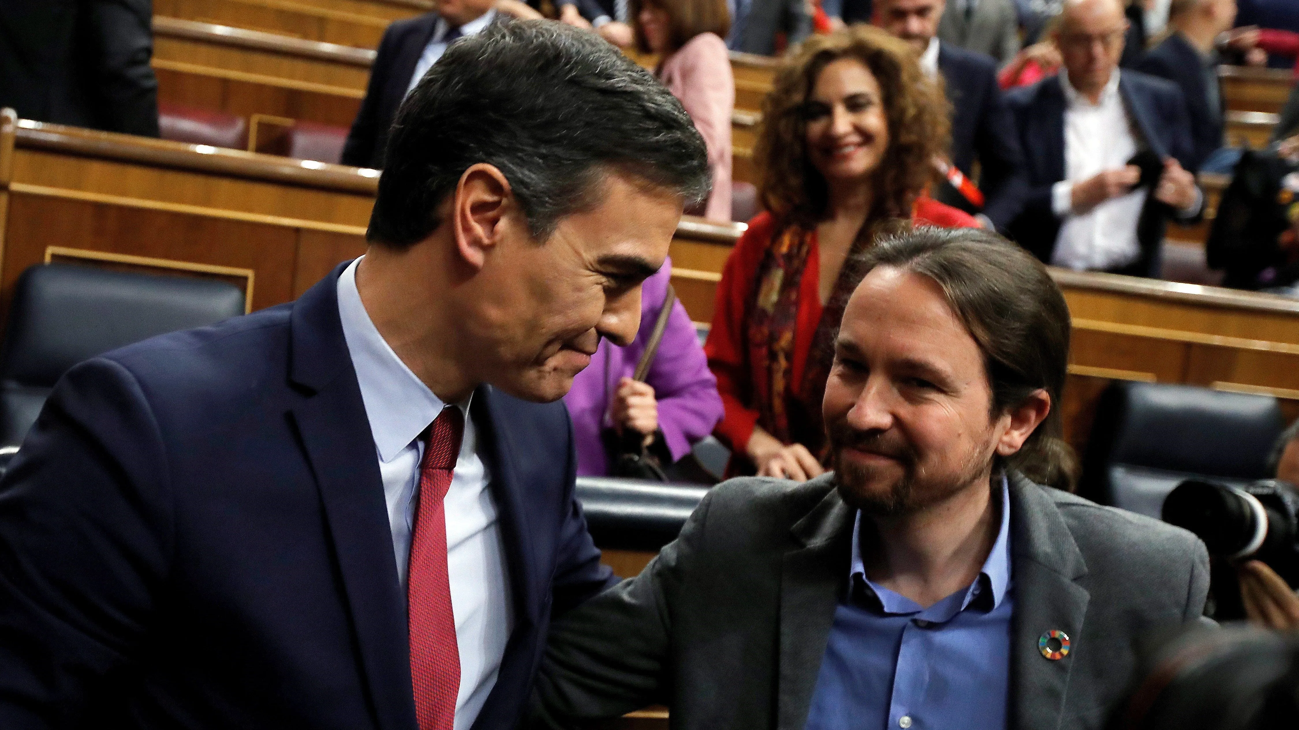 Pedro Sánchez y Pablo Iglesias (Archivo)