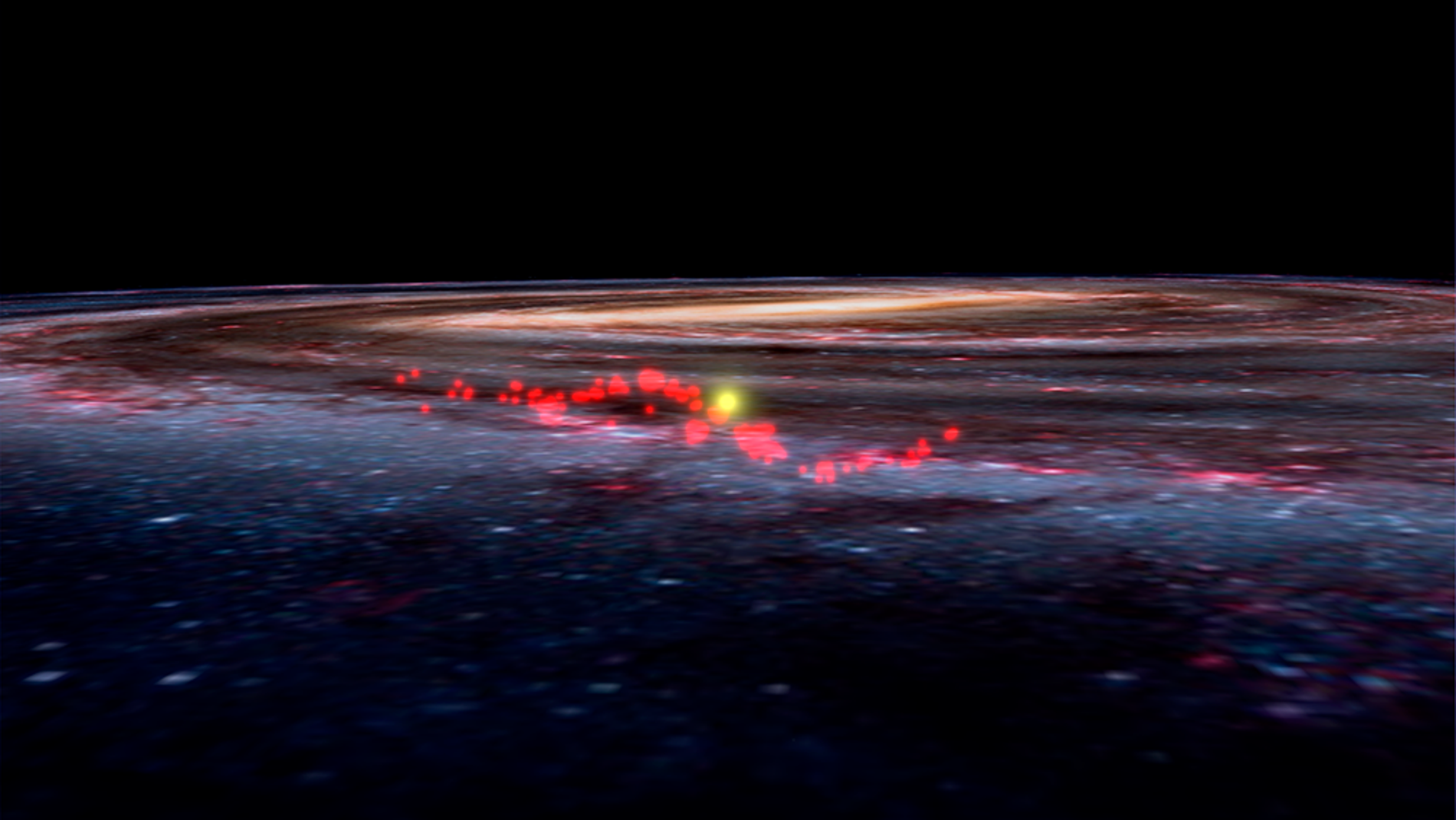 Descubierta una onda de viveros de estrellas en nuestro entorno galactico