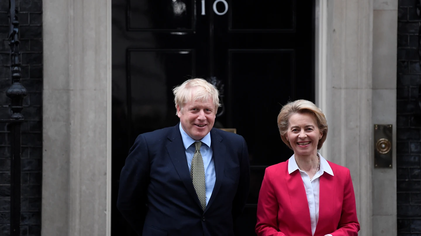 Ursula von der Leyen y Boris Johnson Ursula von der Leyen y Boris Johnson